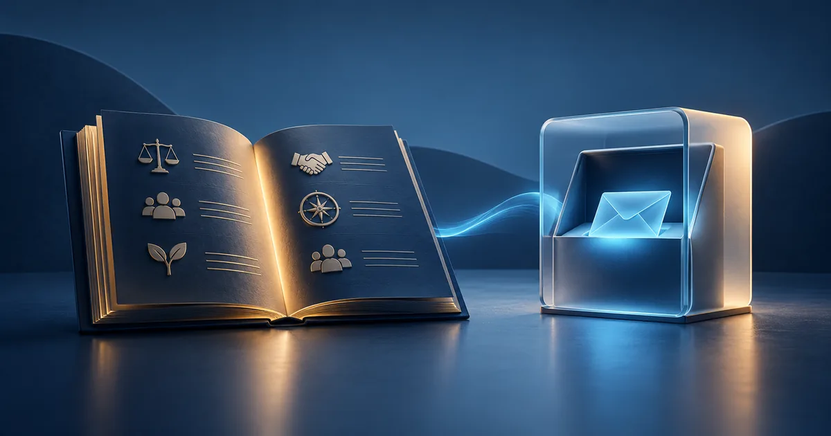 Un libro dei valori e un portale riservato per messaggi affiancati